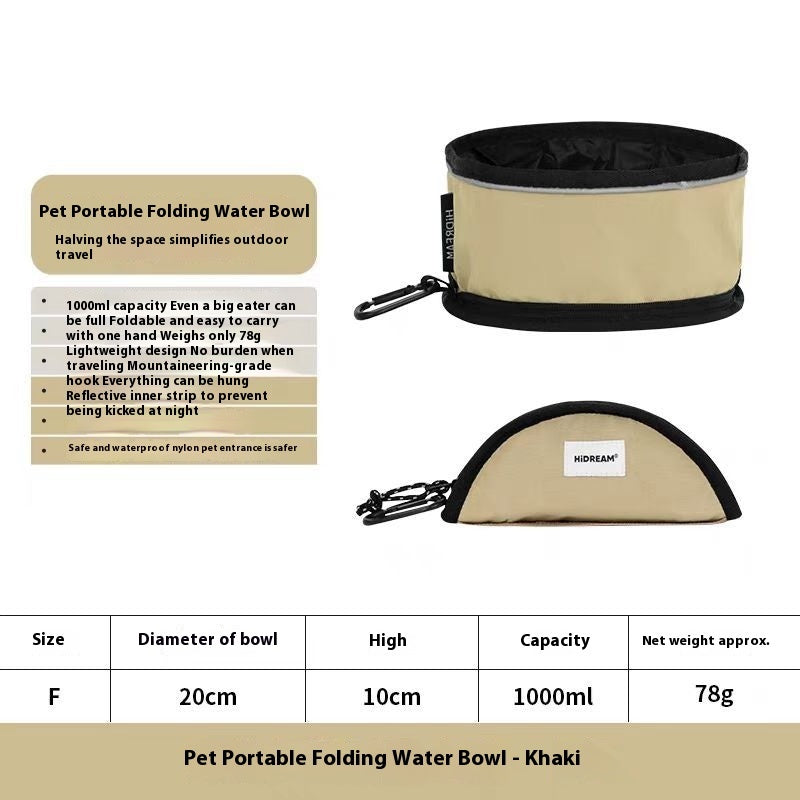 Make Traveling Fun and Easy with Our Folding Bowl for Pets!
