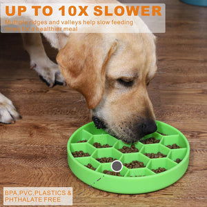 Enhance Your Pet's Dining Experience with the Honeycomb Pet Slow Food Bowl