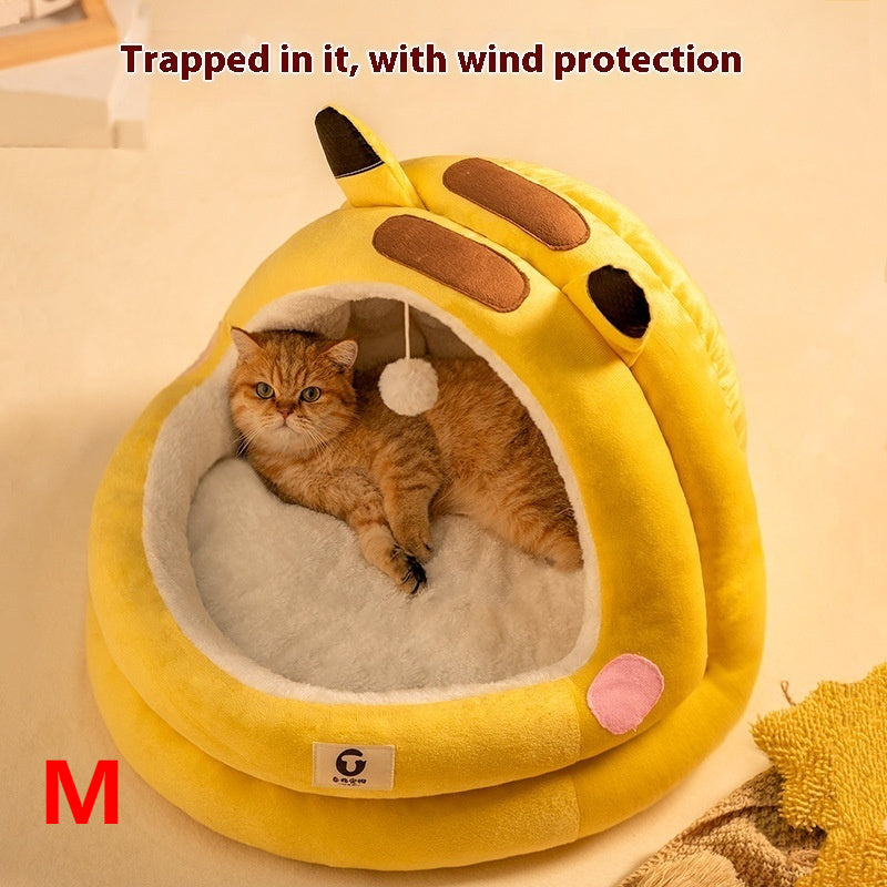Cozy Comfort for Your Feline Friend: The Cat Nest Four Seasons Universal Winter Warm Closed