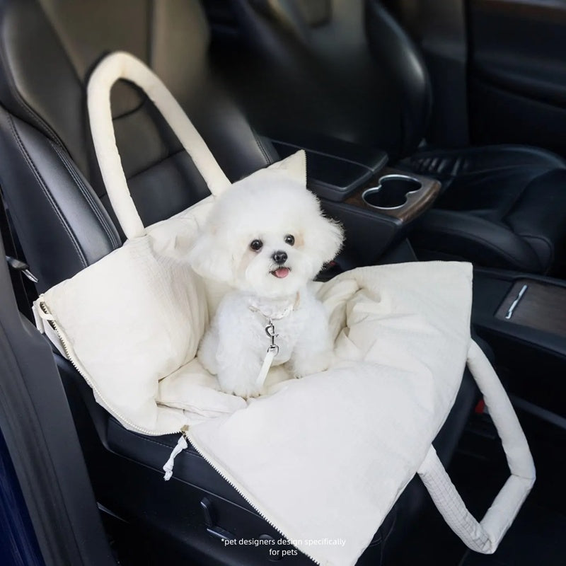 Dog Car Seat Pet Carrier With Adjustable