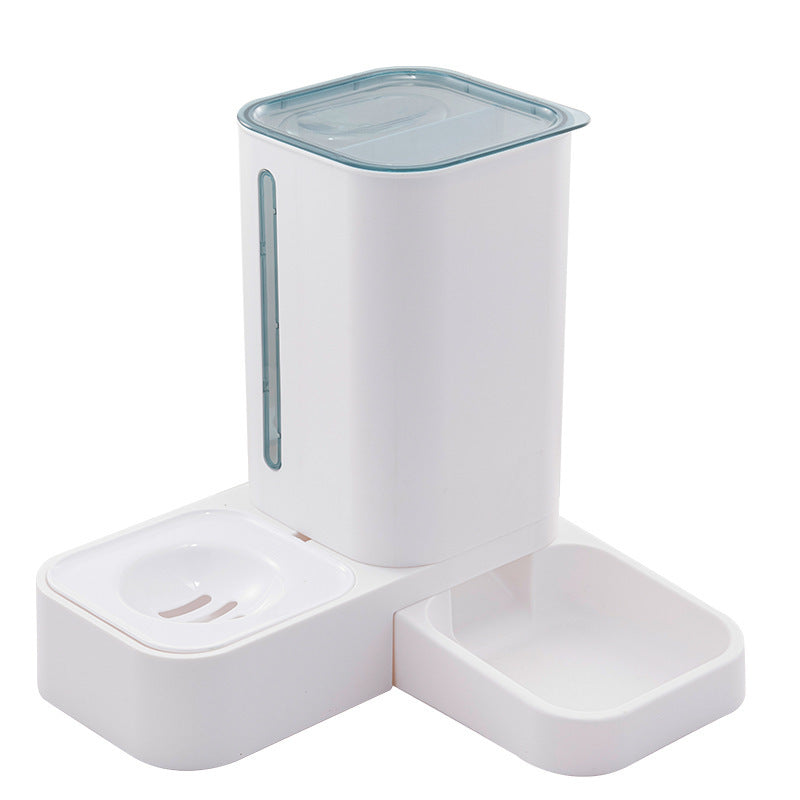 Water Storage Double Plastic Pet Bowl