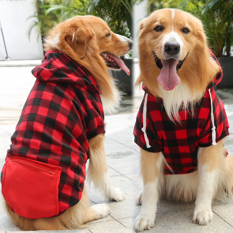 Dog Simple Zipper Pocket Sweater