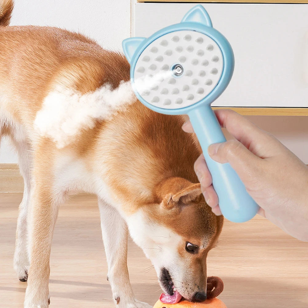 Hair Cleaning Brush With Mist Cat Grooming