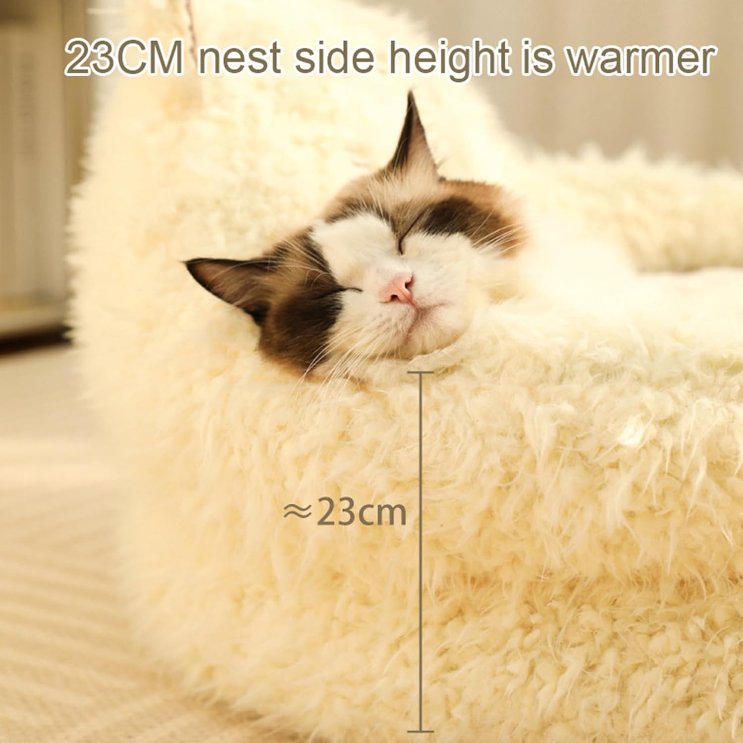 Cut Alpaca Pet Bed For Cats