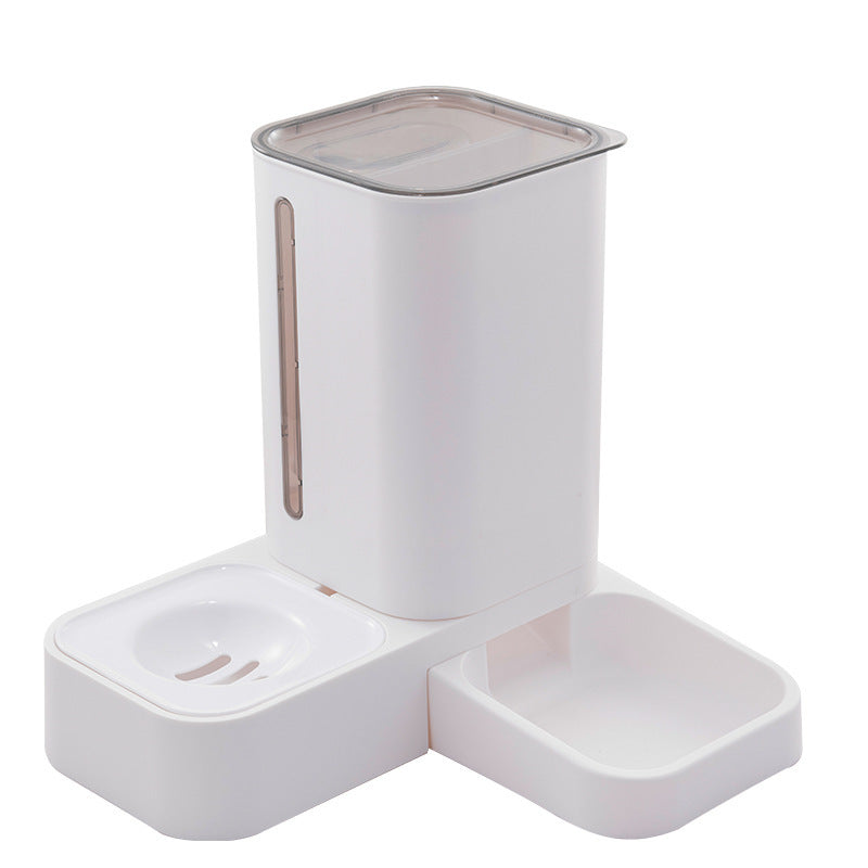 Water Storage Double Plastic Pet Bowl