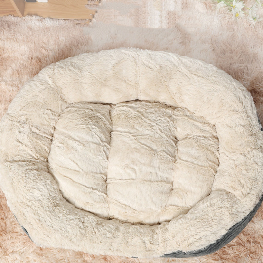 Oval Kennel Winter Warm Plush For Cats
