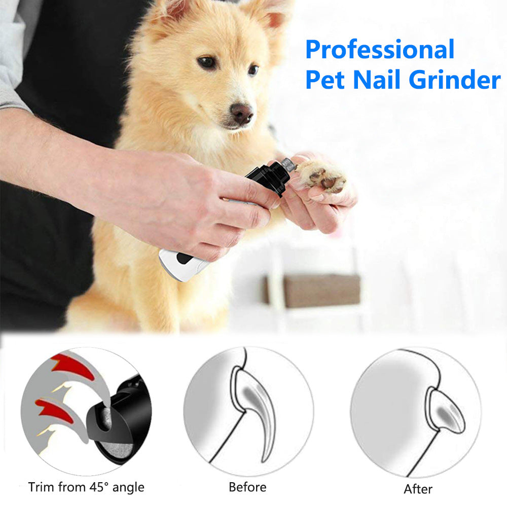 Electric Dog Nail Clippers Grinders USB Charging