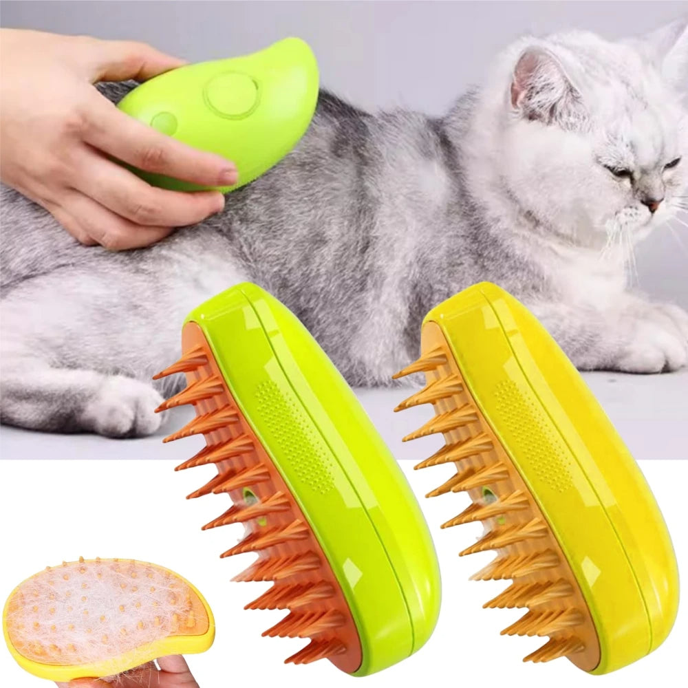 3 In 1 Cat Steam Brush Steamy Brush