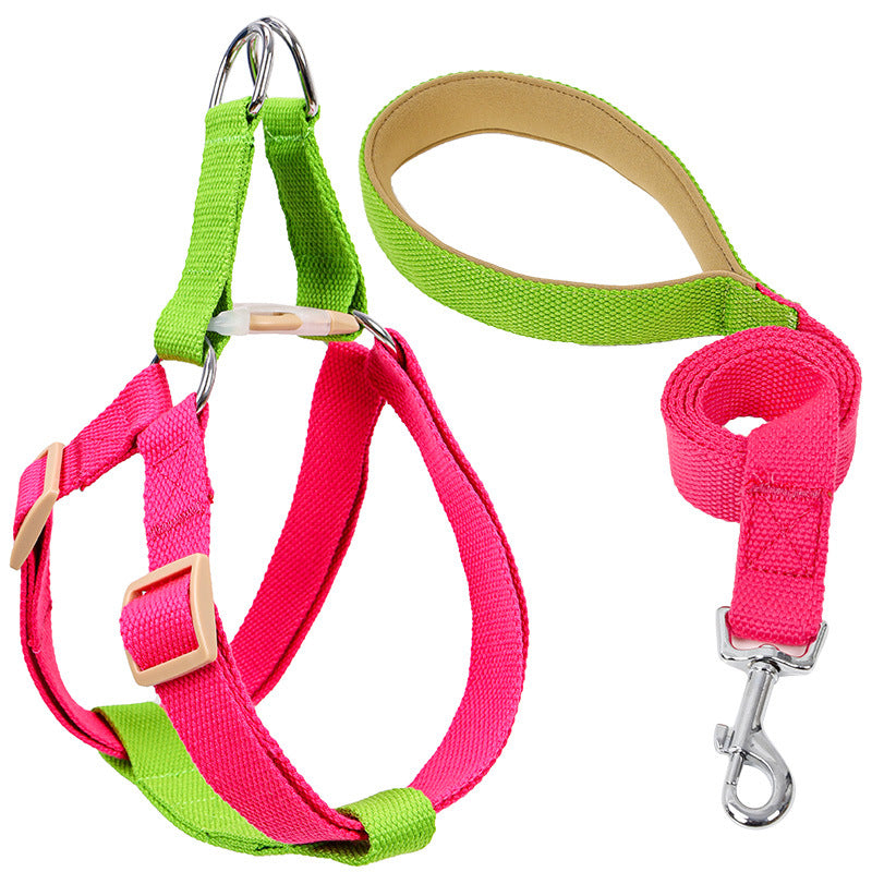 Color Pet Leash Vest-style Dog Leash