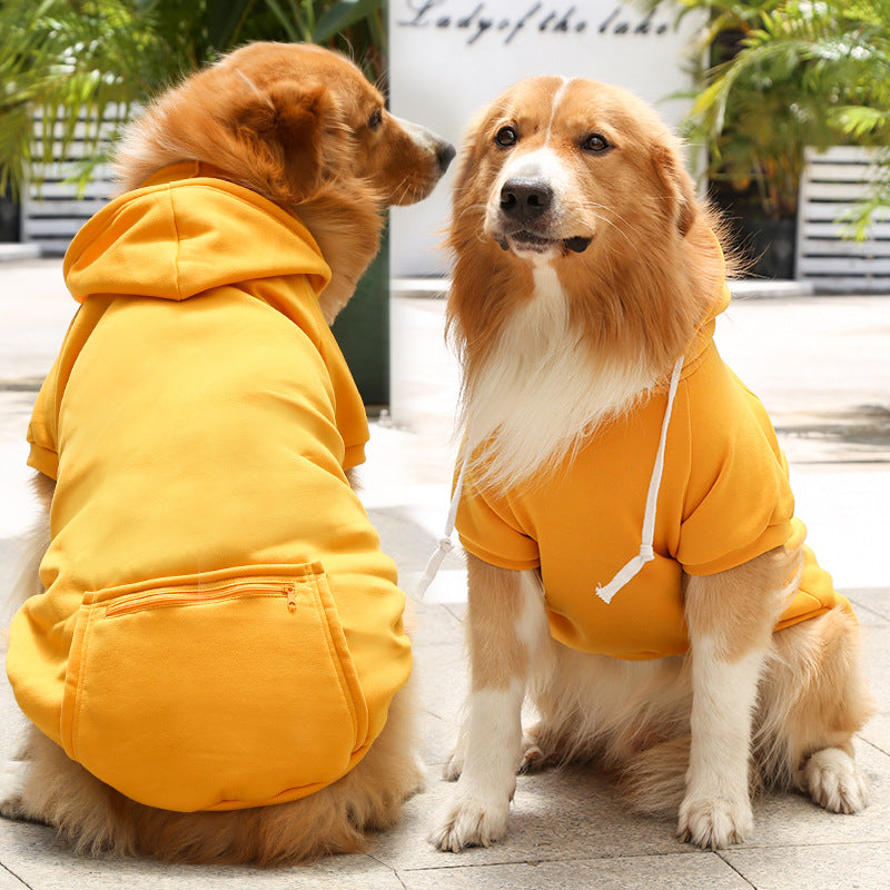 Dog Simple Zipper Pocket Sweater