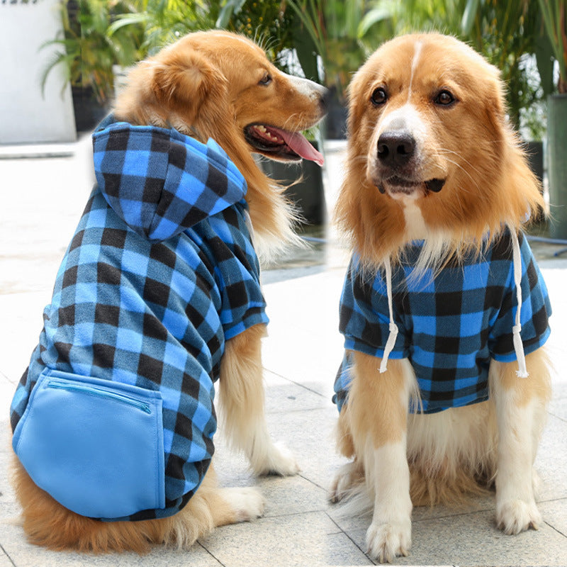 Dog Simple Zipper Pocket Sweater