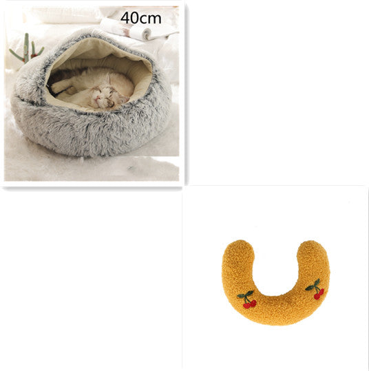 2 In 1 Cat Bed Pet Winter Bed