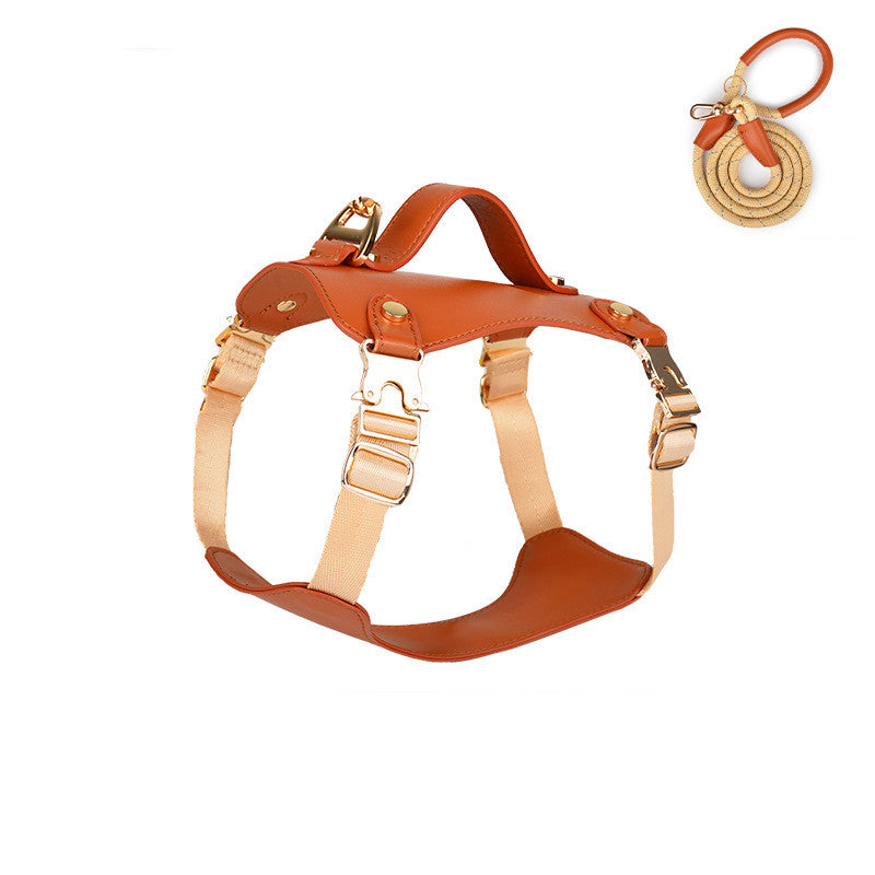 Outdoor Microfiber Vest Dog Leash