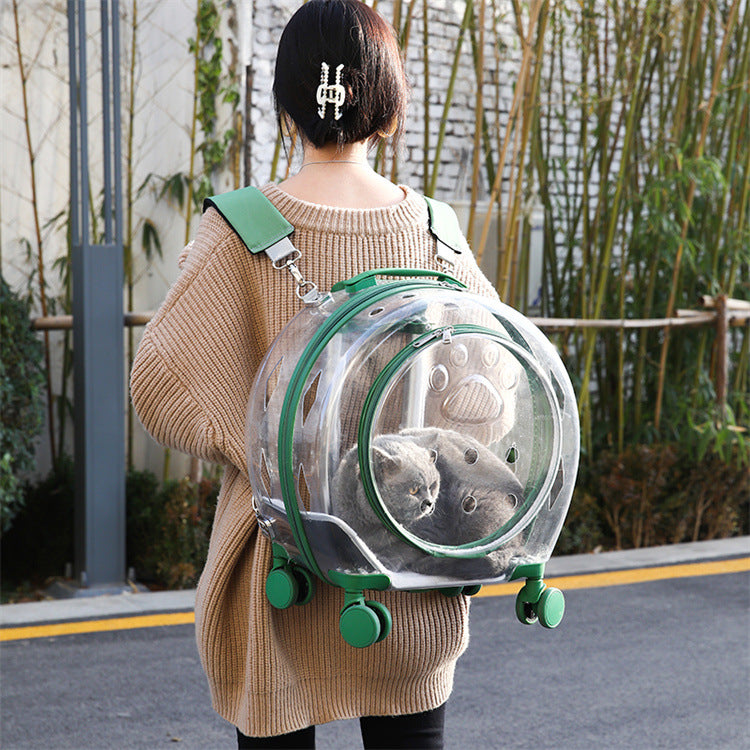 Pet Trolley Bag Portable Out Transparent