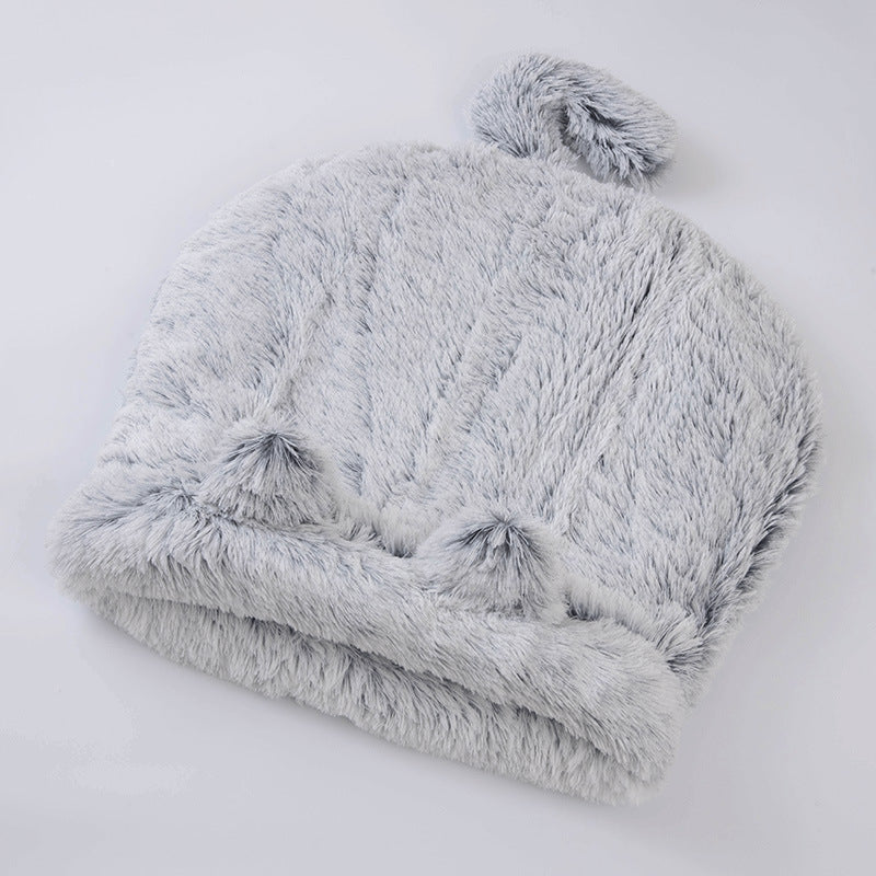 Plush Round Cat Sleeping Bag