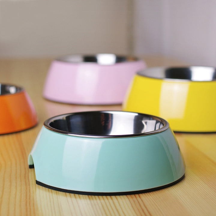 Stainless Steel Bowl Melamine Pet Tableware