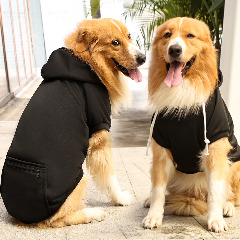Dog Simple Zipper Pocket Sweater
