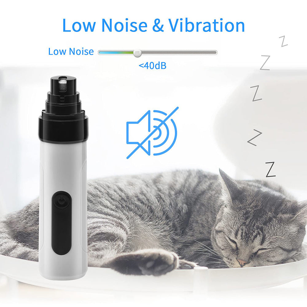 Electric Dog Nail Clippers Grinders USB Charging