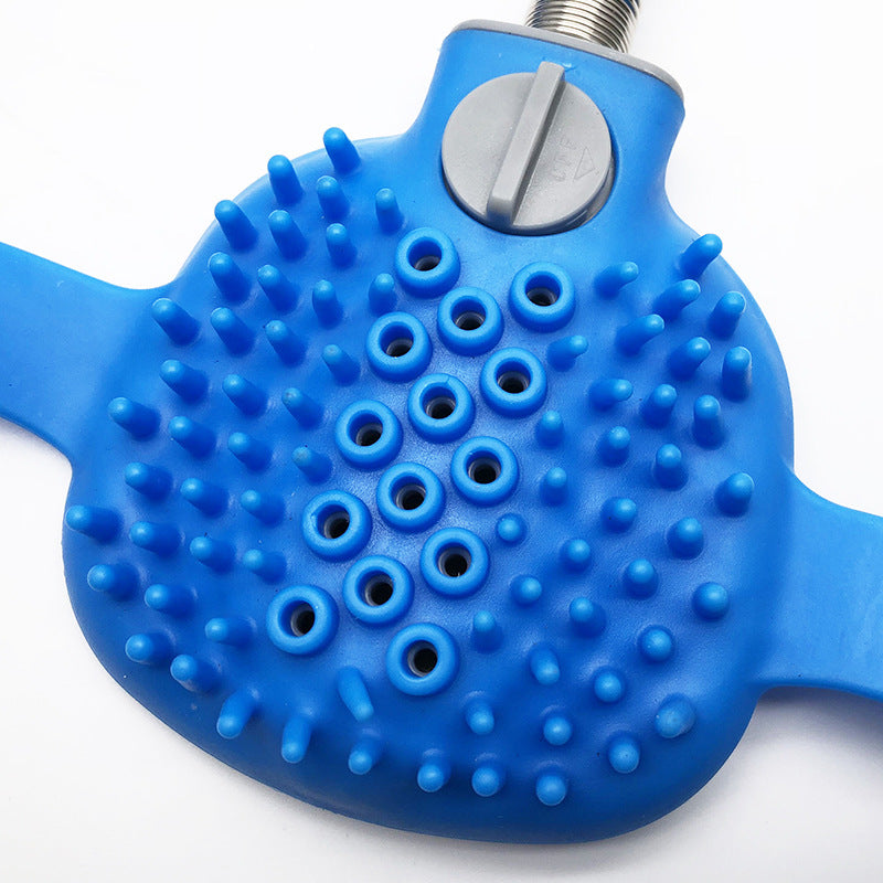 Outdoor Shower Bath Brush Dog