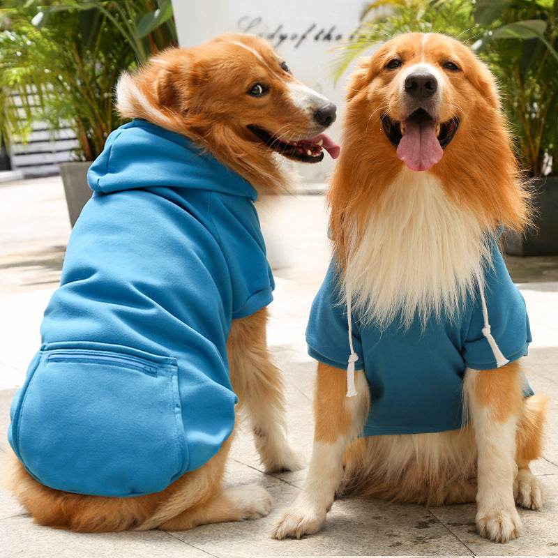 Dog Simple Zipper Pocket Sweater